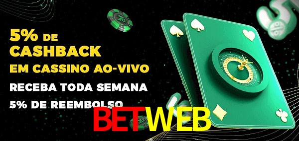 Promoções do cassino ao Vivo BETWEB